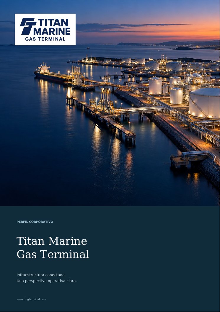Portada del perfil corporativo de Titan Marine Gas Terminal